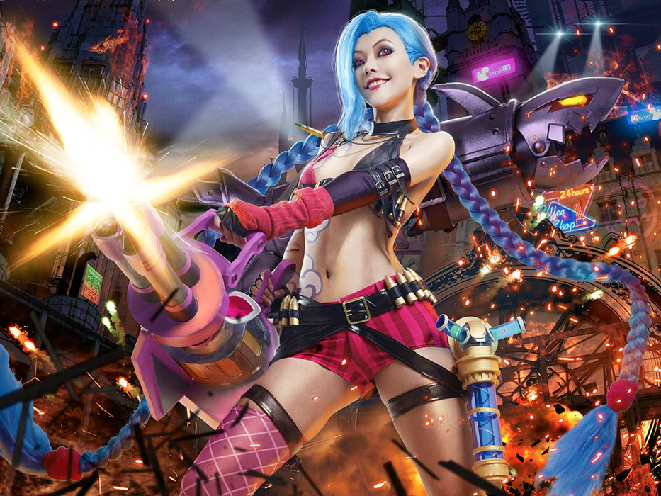 Jinx cosplay. Джинкс косплей. Джинкс League of Legends Cosplay. Jinx League of Legends косплей. Косплей Джинкс из League of Legends.