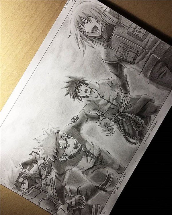 神還原！波蘭畫師《火影忍者》素描作品不輸岸本！