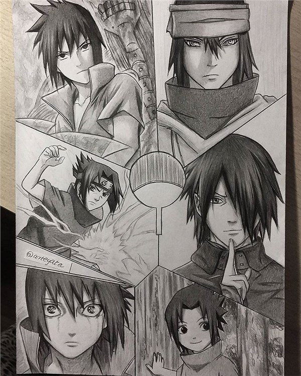 神還原！波蘭畫師《火影忍者》素描作品不輸岸本！