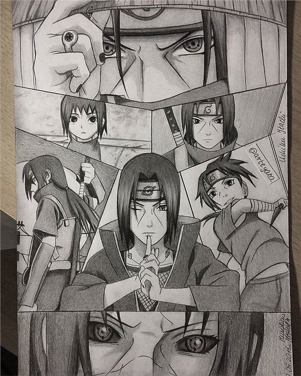 神還原！波蘭畫師《火影忍者》素描作品不輸岸本！