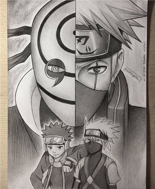 神還原！波蘭畫師《火影忍者》素描作品不輸岸本！