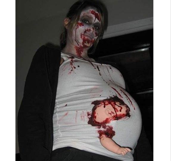孕婦的反擊！萬聖節嘩鬼妝嚇死BB了！