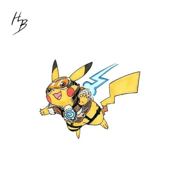 Pokemon x Overwatch 玩家自製超萌小精靈！
