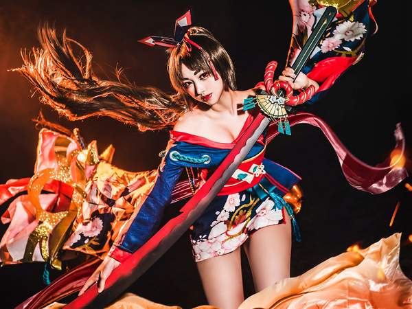 螺旋貓Cosplay《陰陽師》妖刀姬！