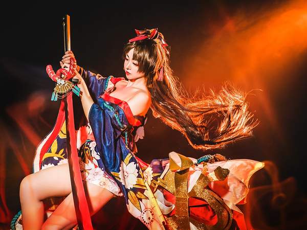 螺旋貓Cosplay《陰陽師》妖刀姬！