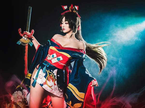 螺旋貓Cosplay《陰陽師》妖刀姬！