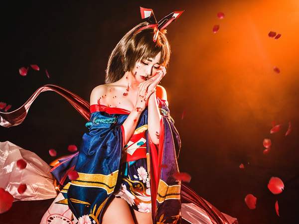 螺旋貓Cosplay《陰陽師》妖刀姬！