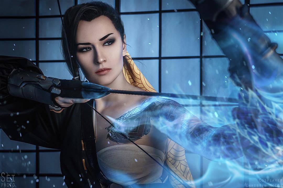 超英氣《Overwatch》女半藏Cosplay
