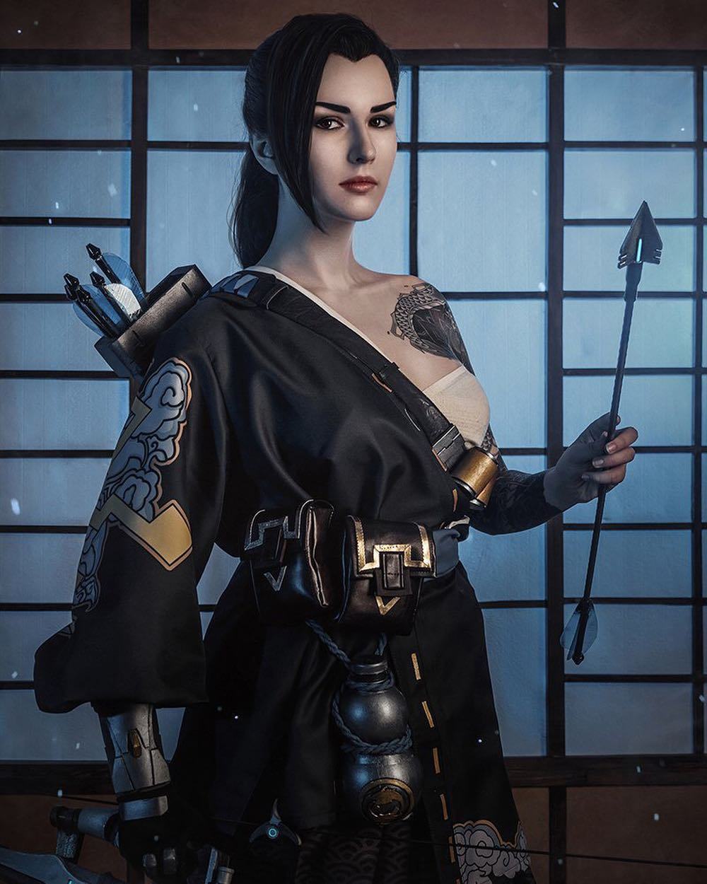 超英氣《Overwatch》女半藏Cosplay