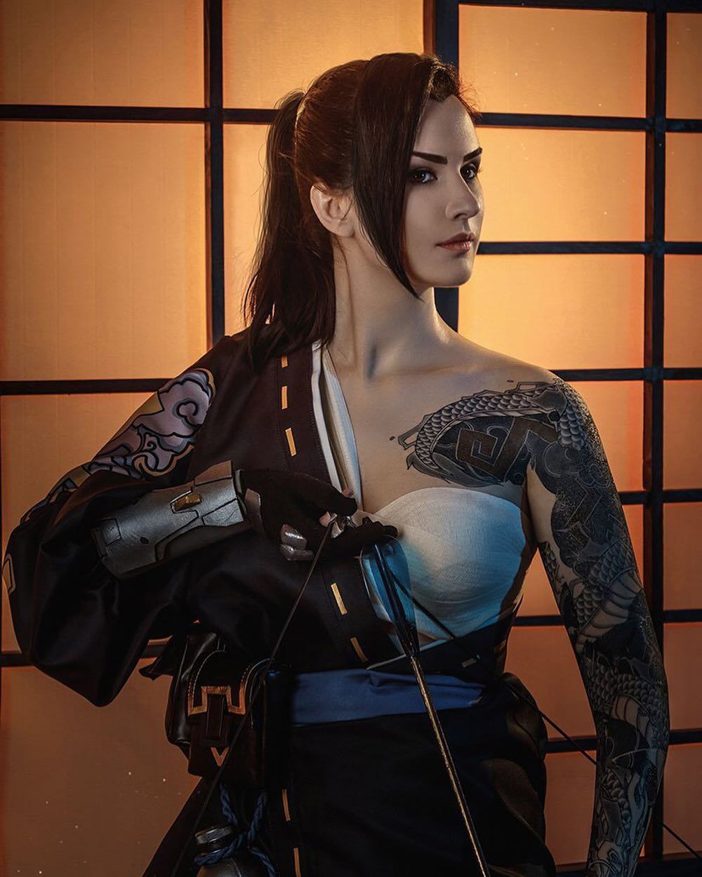 超英氣《Overwatch》女半藏Cosplay
