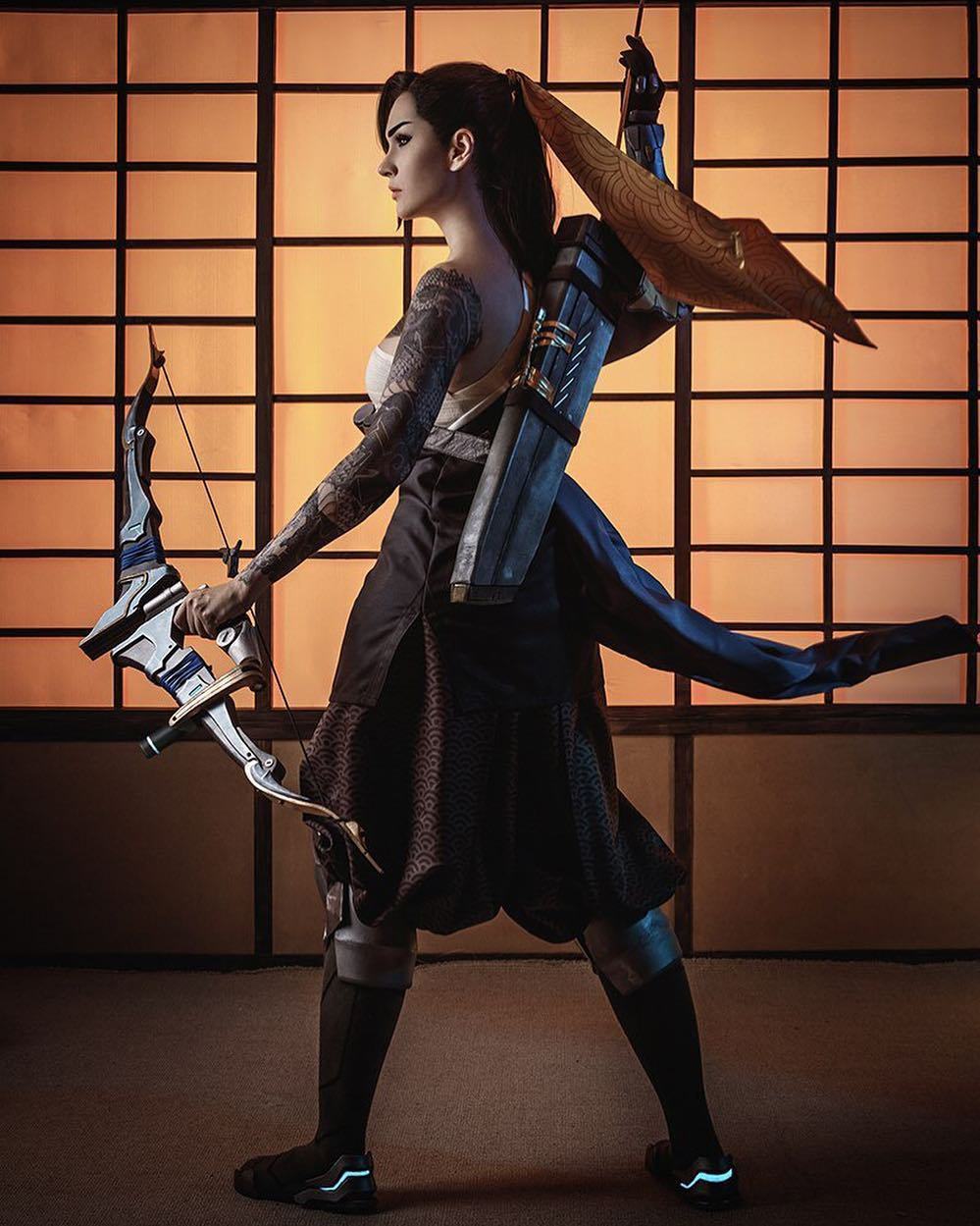 超英氣《Overwatch》女半藏Cosplay