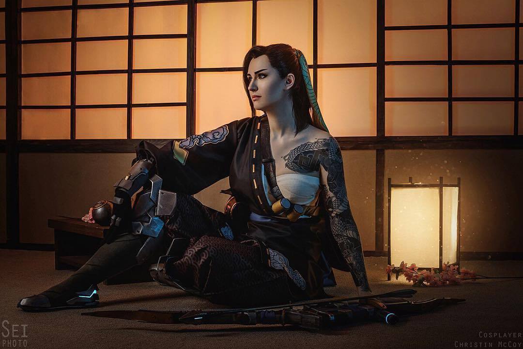 超英氣《Overwatch》女半藏Cosplay