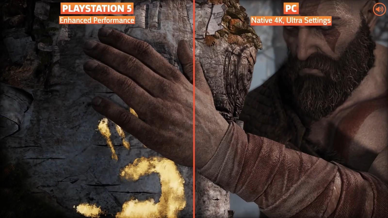 外媒發佈《戰神》對比測試 PC相比PS5更勝一籌
