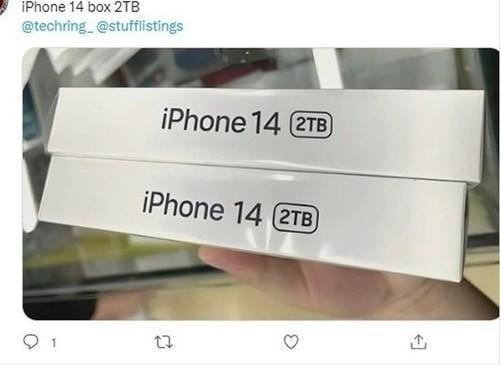 iPhone 14包裝盒被曝光 容量創新高