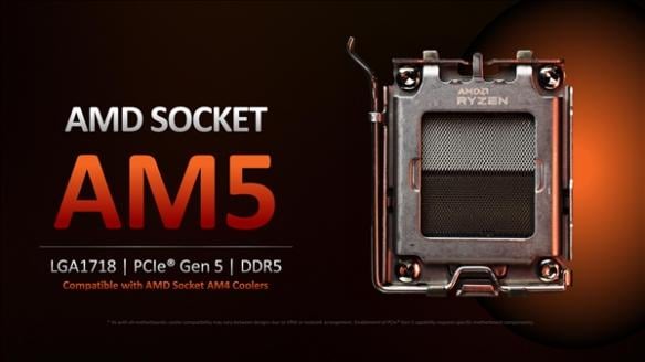 AMD 5nm銳龍7000首波產品只支援DDR5