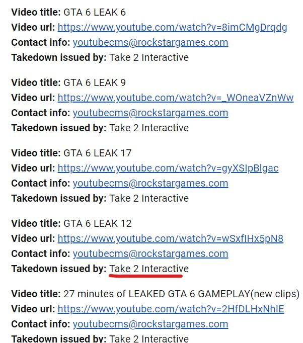 《GTA 6》洩露源自Rockstar多倫多 Take two開始刪除影片