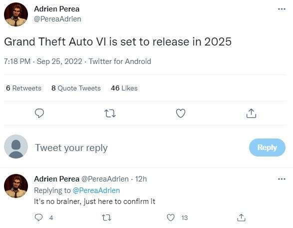 曝光《GTA 6》2025年發售