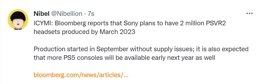 Sony對PSVR2信心爆棚 預計能賣出200萬台