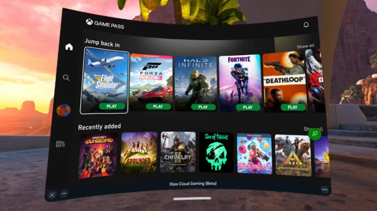 微軟宣布Xbox雲遊戲將加入Meta Quest