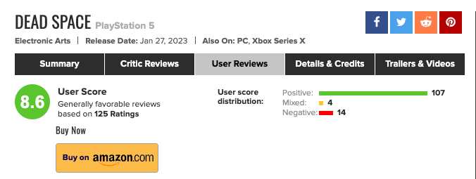 重製版《絕命異次元》Metacritic用戶評分高達8.6 2%title%