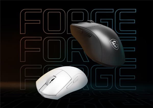 微星 MSI FORGE GM500 W遊戲滑鼠首發登場 55G 僅售199元