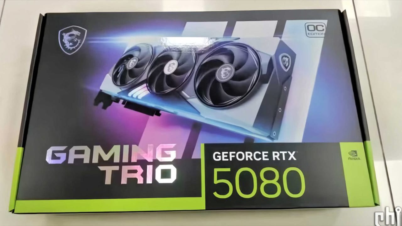 MSI GeForce RTX 5080 16GB GDDR7 記憶體與全新設計