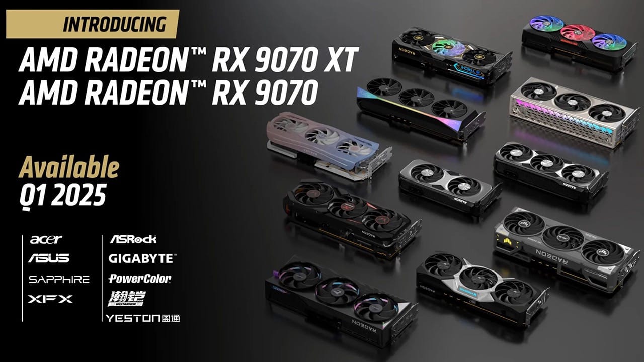 AMD  RX  9070 各大廠商列陣