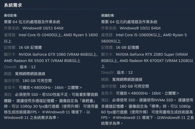 Steam®版獨有的新規格