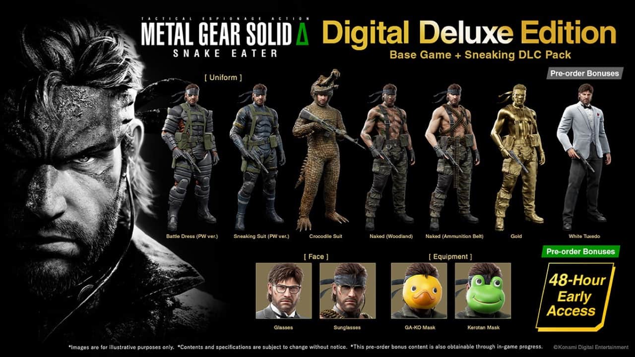 《METAL GEAR SOLID Δ: SNAKE EATER》將在8月28日推出 PS5、Xbox、Steam