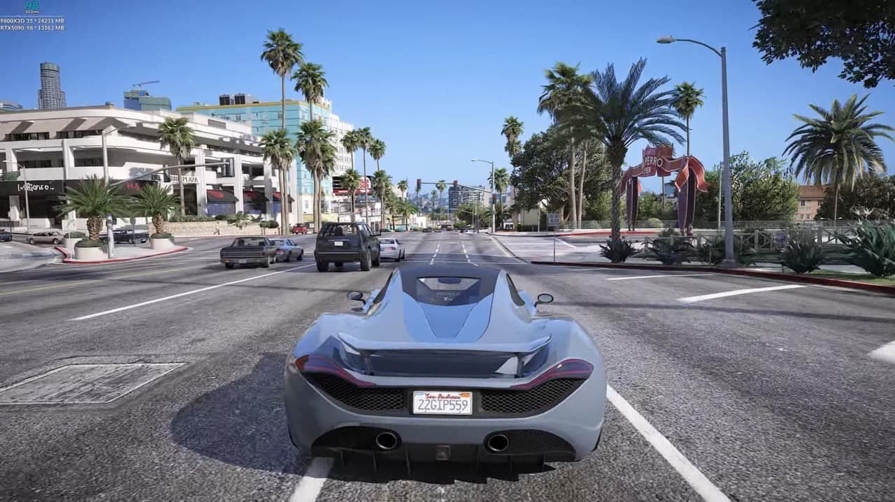 【極致真實感】《GTA 5》RTX 5090超震撼MOD展示　逼真畫面難辨真偽