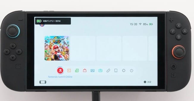 任天堂 Switch 2 主機加入 90% 電量自動停充功能界面示意