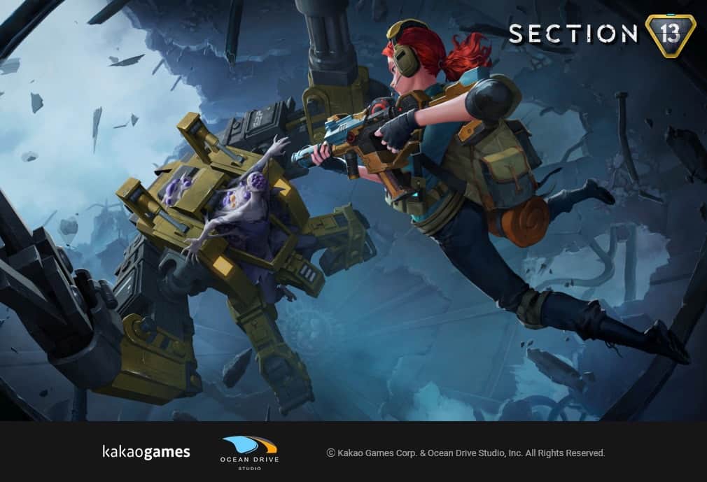  《Section 13》遊戲畫面展示玩家深入第13區與變異生物交戰場景