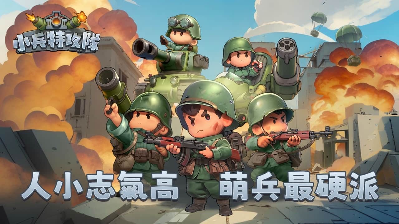 Q版軍武塔防手遊《小兵特攻隊》搶先全球開放Google Play 測試 九大兵種武力公開