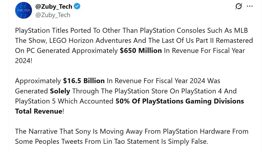 Sony PC遊戲移植收益僅佔PS Store 3.4% 《戰神》《TLOU》評價參差影響表現