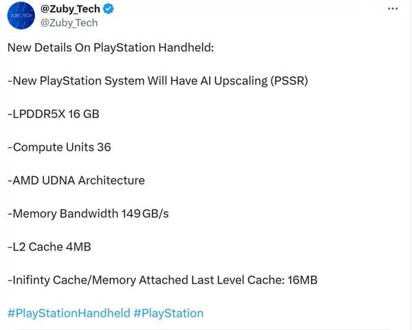 PlayStation手提遊戲機傳聞：16GB LPDDR5X記憶體與PSSR技術加持  