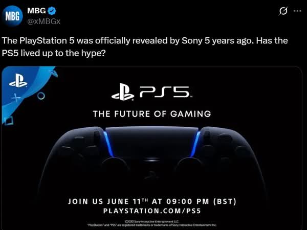 PlayStation 5五周年引發玩家反彈　批評未達宣傳承諾與內容貧乏