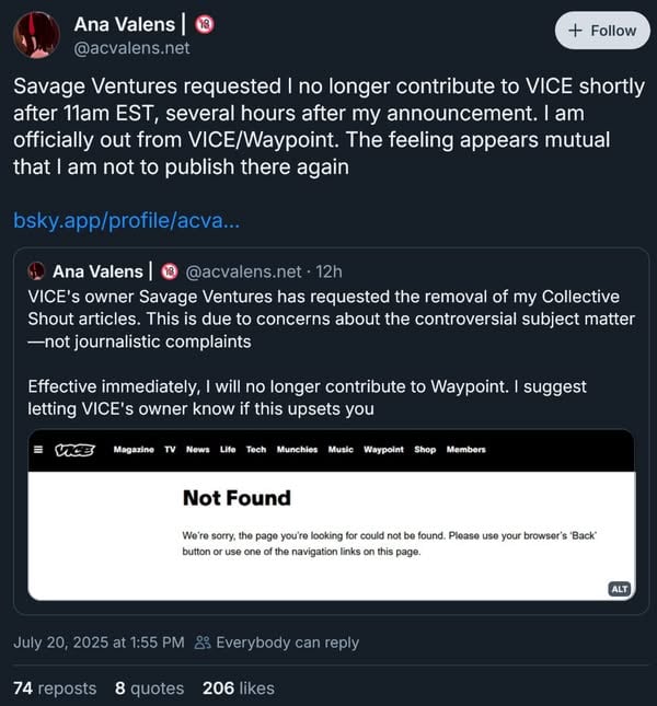 Steam 多款遊戲遭支付商施壓下架　Vice 記者揭審查團體引發辭職潮