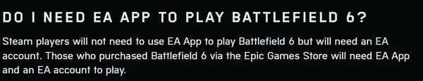 《Battlefield 6》Steam 玩家不再強制使用 EA App 啟動