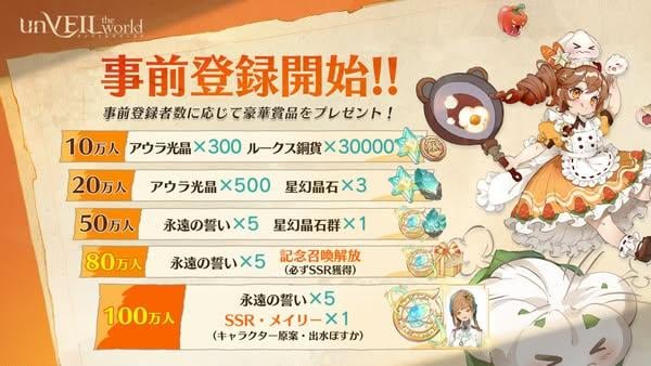 集英社網易共同開發手遊《unVEIL the world》開放事前登記　參加抽選有機會獲得iPhone 16與PS5