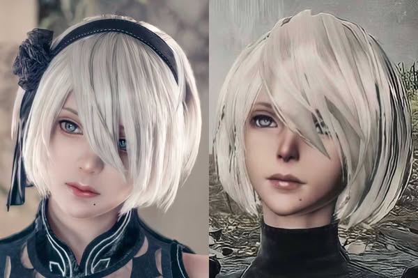 神還原《尼爾：自動人形》2B 美女 Coser puutin Cos 照片爆紅