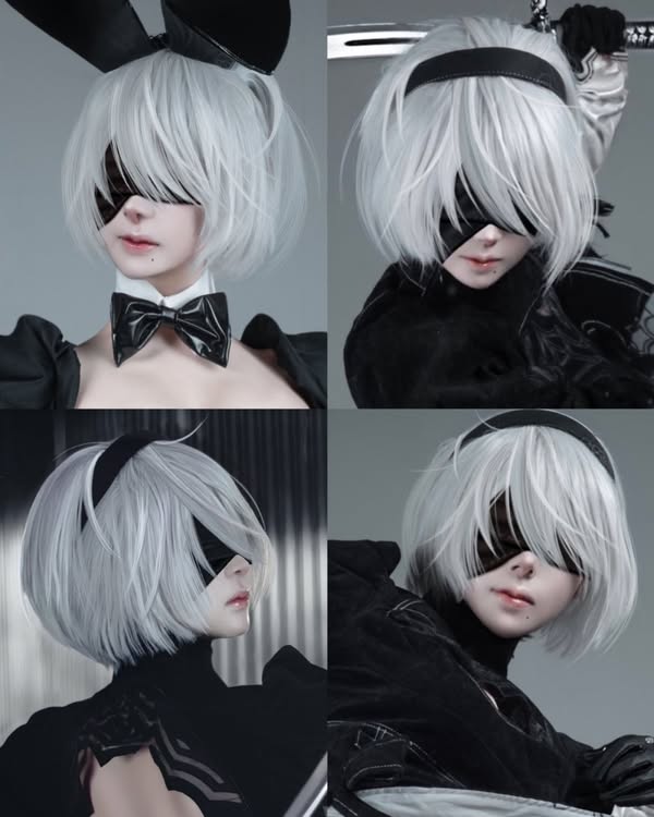 神還原《尼爾：自動人形》2B 美女 Coser puutin Cos 照片爆紅