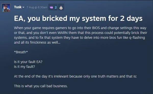 《Battlefield 6》啟用 Secure Boot 竟導致玩家電腦變磚