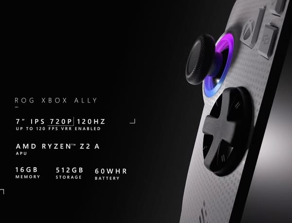 微軟公布 ROG Xbox Ally 系列效能模式　全面挑戰 Steam Deck