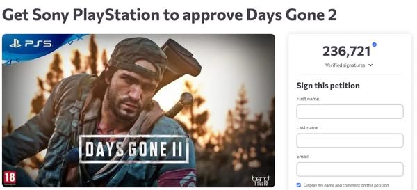 《Days Gone 2》請願突破 24 萬簽名 玩家要求續作聲浪高漲