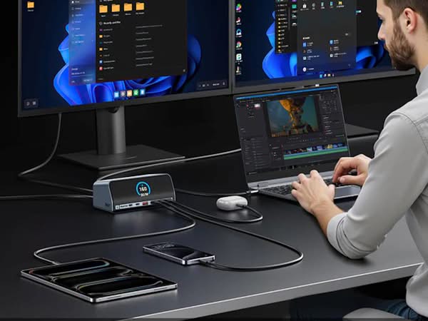 RayCue 推出 160W 13 合 1 USB-C Docking Station　支援雙 4K 螢幕輸出
