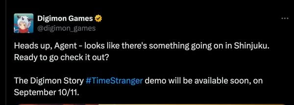 《數碼暴龍物語時空異客》試玩 Demo 公布　進度可繼承至正式版