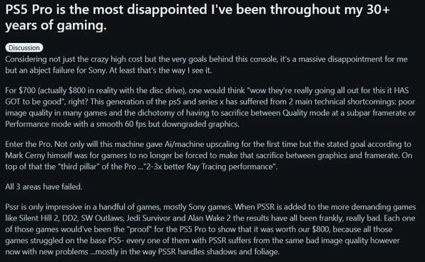 PS5 Pro售價高昂 技術支援不足引發玩家批評