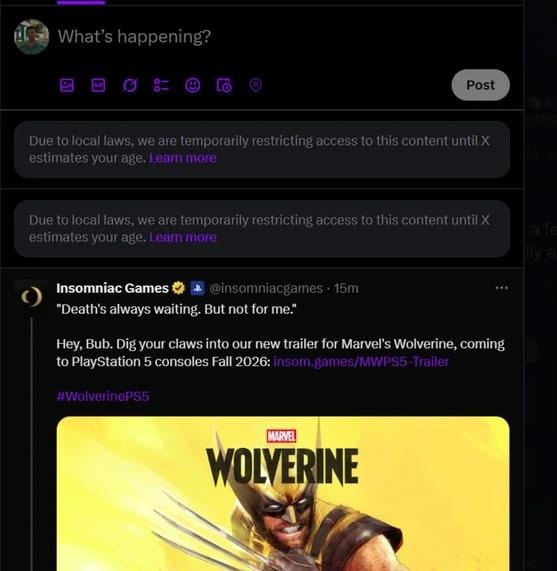《Marvel’s Wolverine》血腥玩法預告公開　2026 年秋季登場