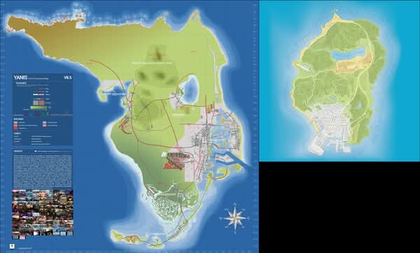 《GTA 6》粉絲繪製推測地圖 網民：實際可能更龐大