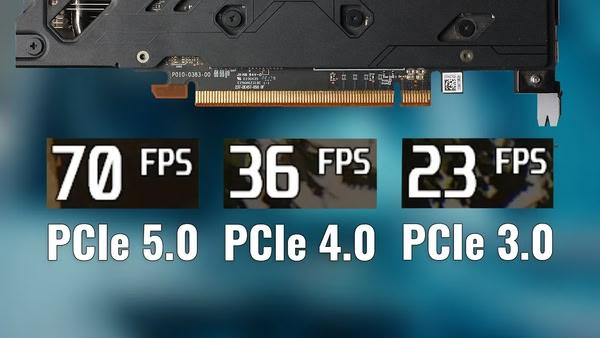 PCIe 5.0 與 PCIe 4.0 在 VRAM 不足時效能差距可達 40%